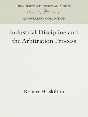 cover image of Industrial Discipline and the Arbitration Process